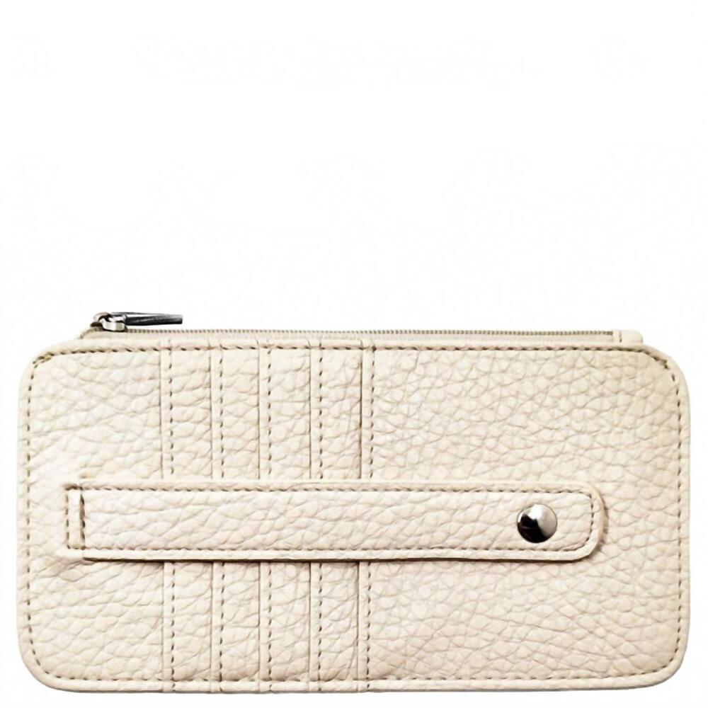 NEW K CARROLL women's marie wallet organizer in ivory pebbled